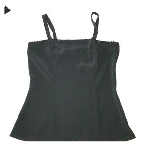 d'ore Black beaded tank size 6